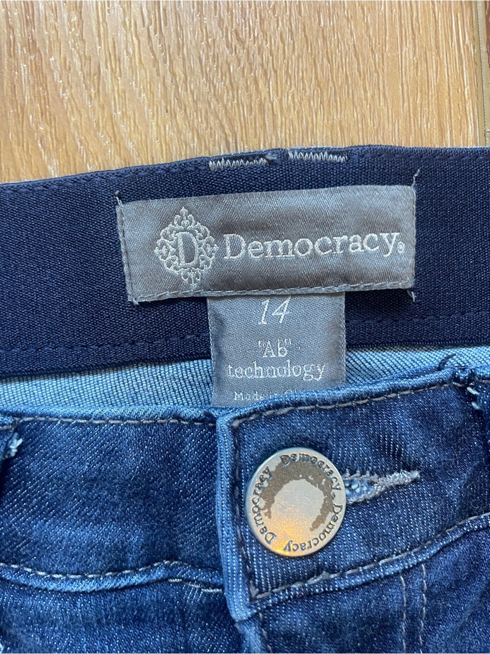 Democracy AB Technology Dark Blue Bootcut Jeans - Picture 2 of 8